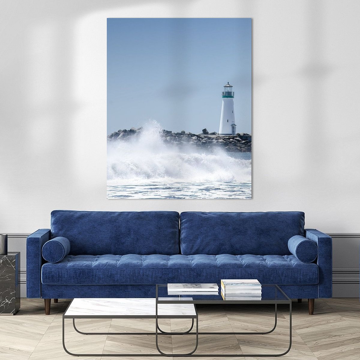 Art Heroes-1673408-Leuchtturm im Sturm-Sandra Bechtold-1200x1200-Livingroom - Touch of Blue-instagramFeed